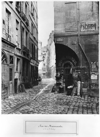 Rue des Marmousets, von der Rue Saint-Landry, Paris, 1858-78 von Charles Marville